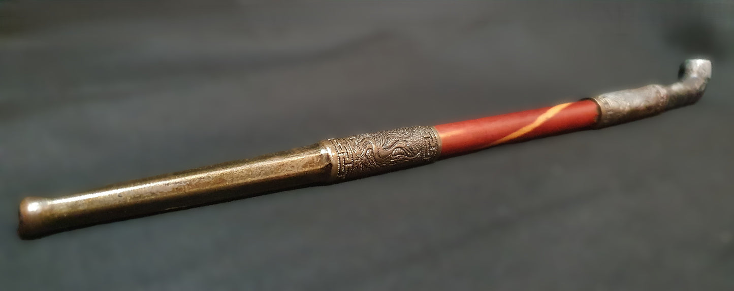 1860s - 1890s Antique Japanese Kiseru - (Crane Motif)