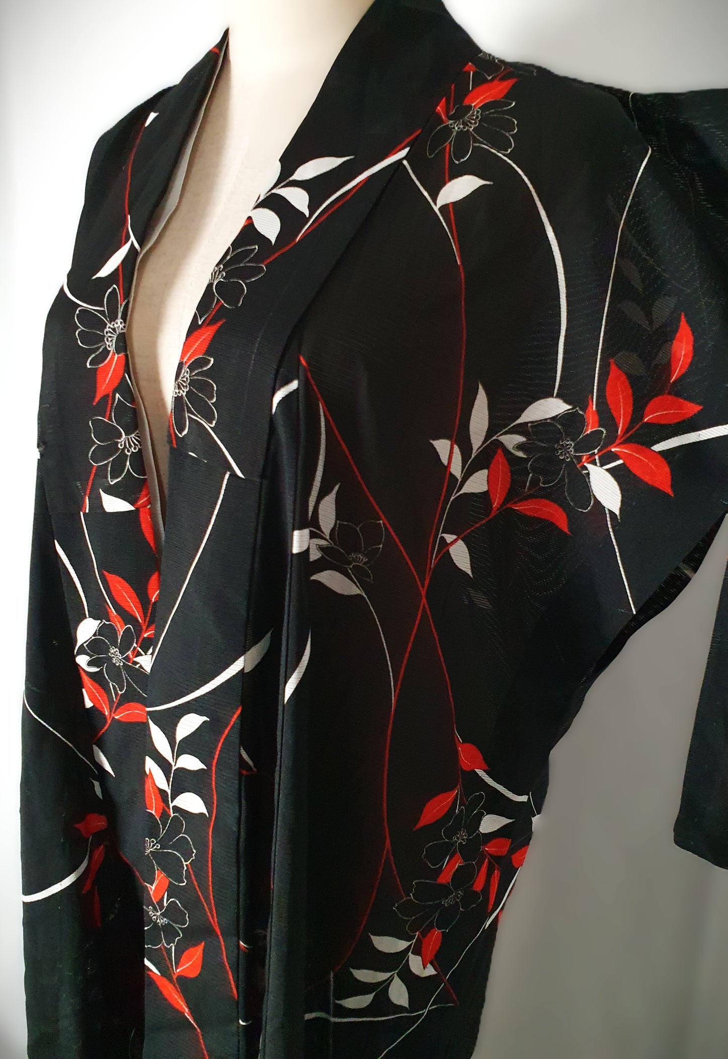 Vintage Japanese sheer Haori Kimono