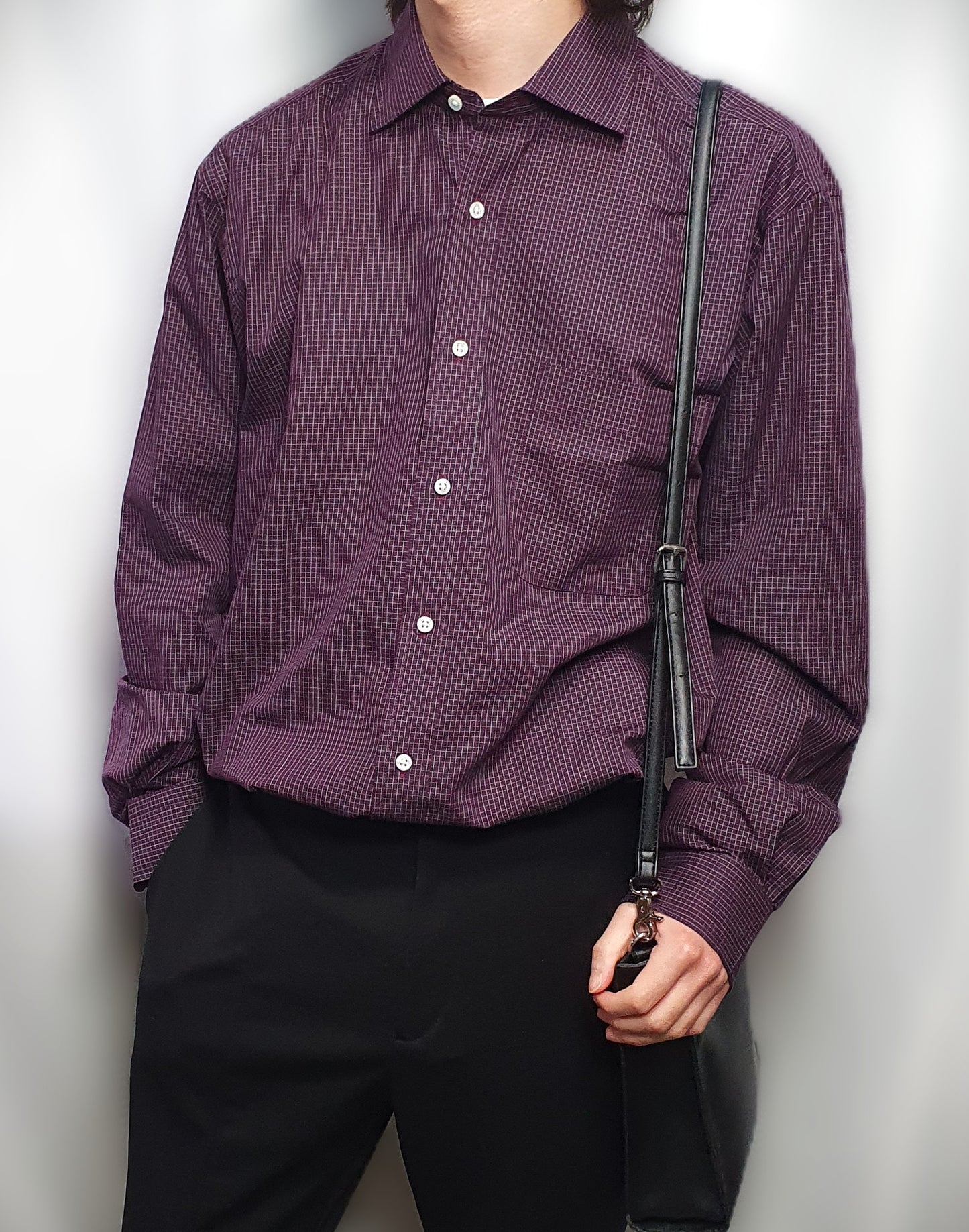 tk.TAKEO KIKUCHI  | Made in Japan Micro-Check Dress Shirt