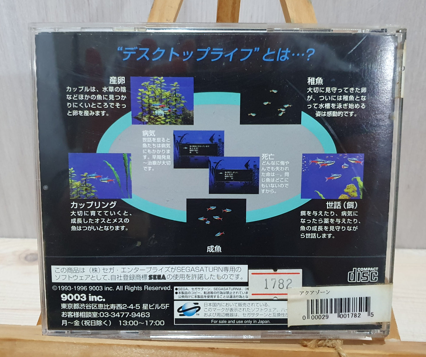 Aquazone: Desktop Life (Sega Saturn, 1996) – Japanese with Obi
