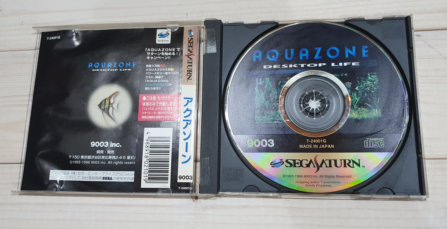 Aquazone: Desktop Life (Sega Saturn, 1996) – Japanese with Obi