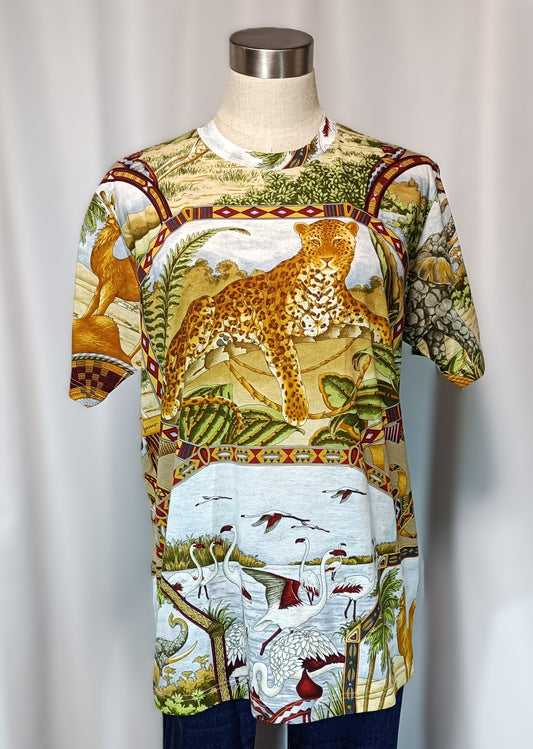 RARE ARCHIVAL 1997 Salvatore Ferragamo "Safari" Leopard Tee – NWT / Deadstock