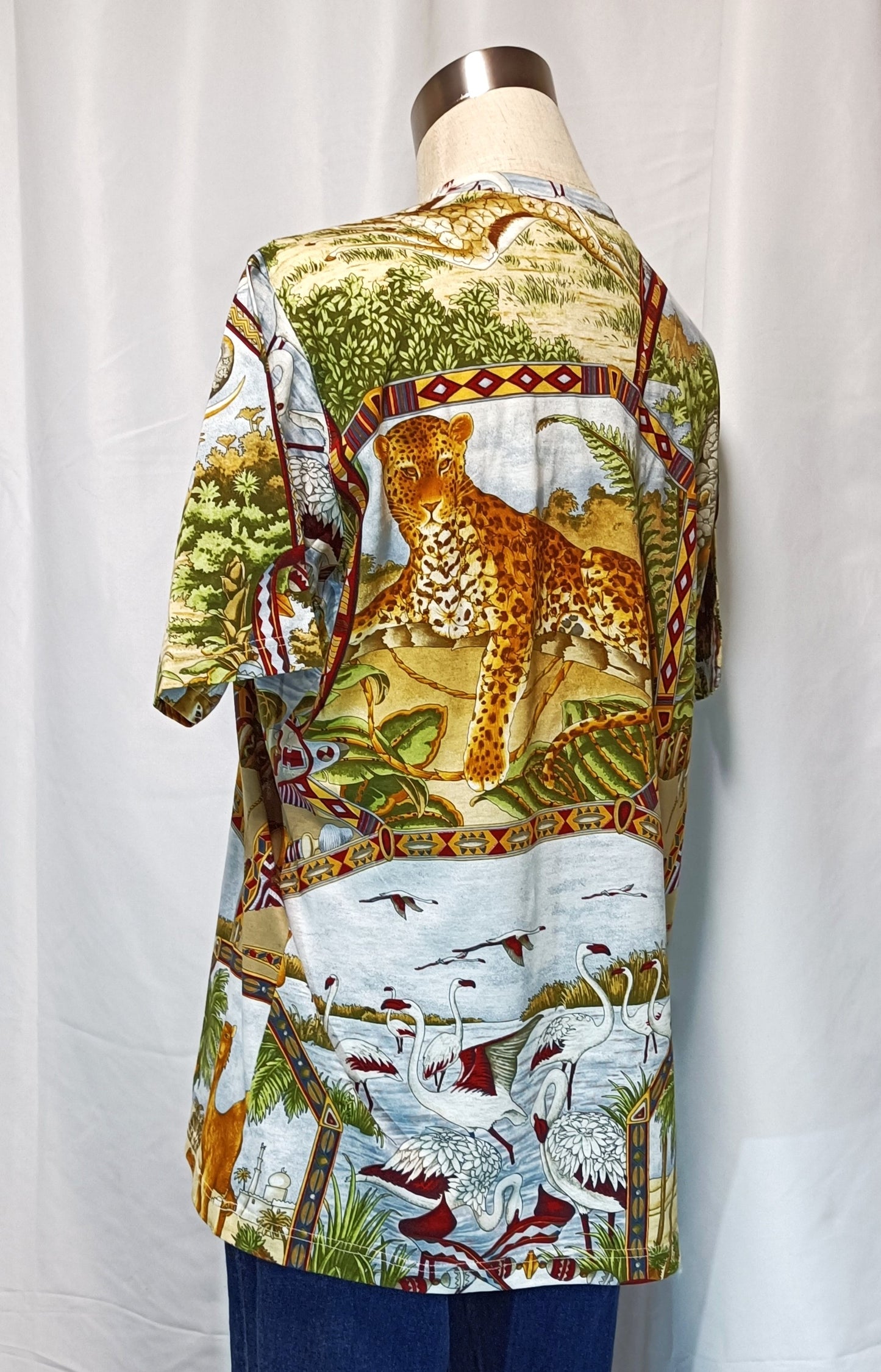RARE ARCHIVAL 1997 Salvatore Ferragamo "Safari" Leopard Tee – NWT / Deadstock