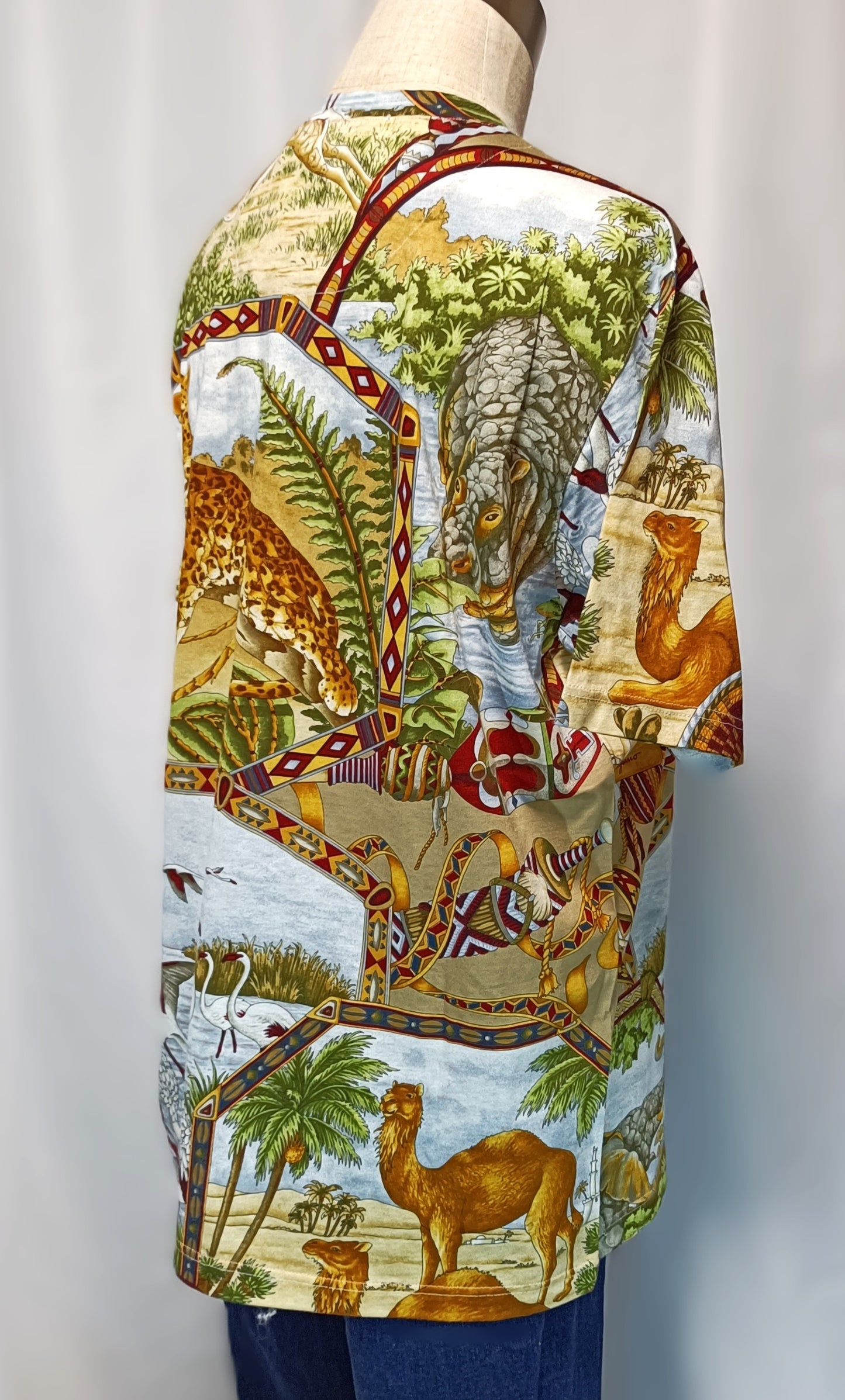 RARE ARCHIVAL 1997 Salvatore Ferragamo "Safari" Leopard Tee – NWT / Deadstock