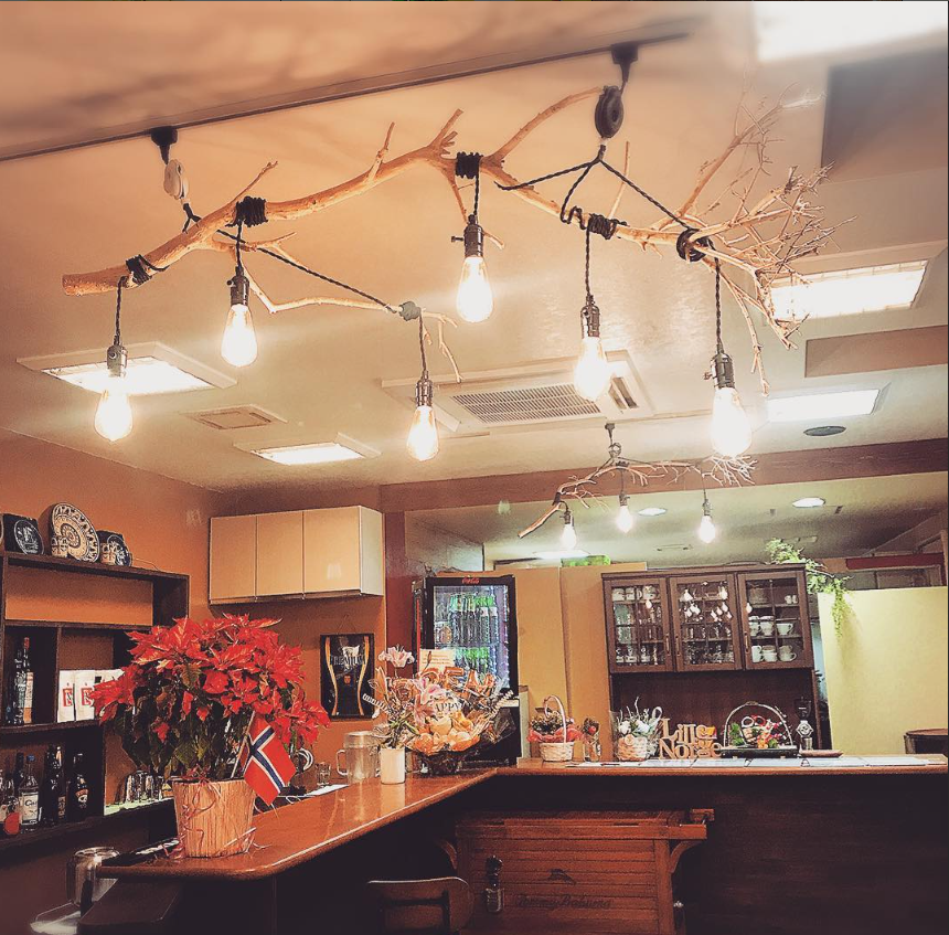 The Lille Norge Legacy: Authentic Tsubaki Branch Scandinavian Chandelier