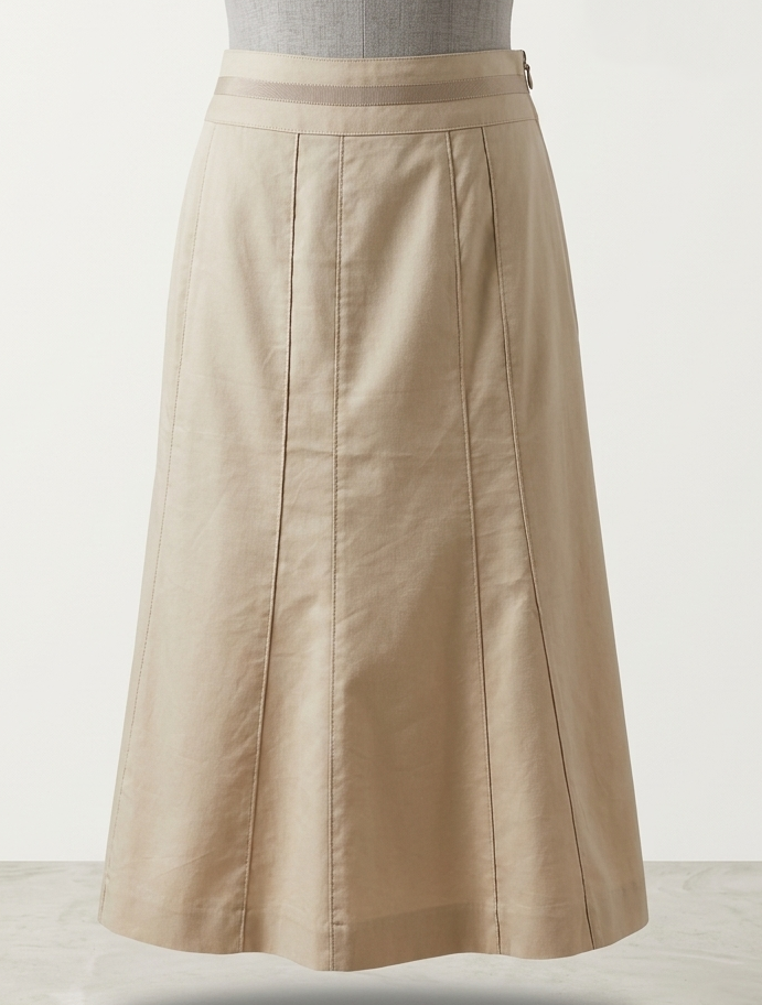 Vintage 90s "Last Resort" Minimalist Paneled Maxi Skirt