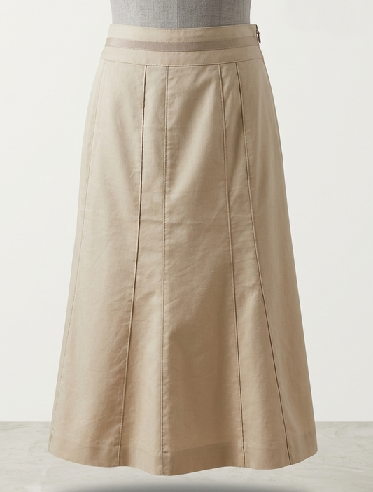 Vintage 90s "Last Resort" Minimalist Paneled Maxi Skirt