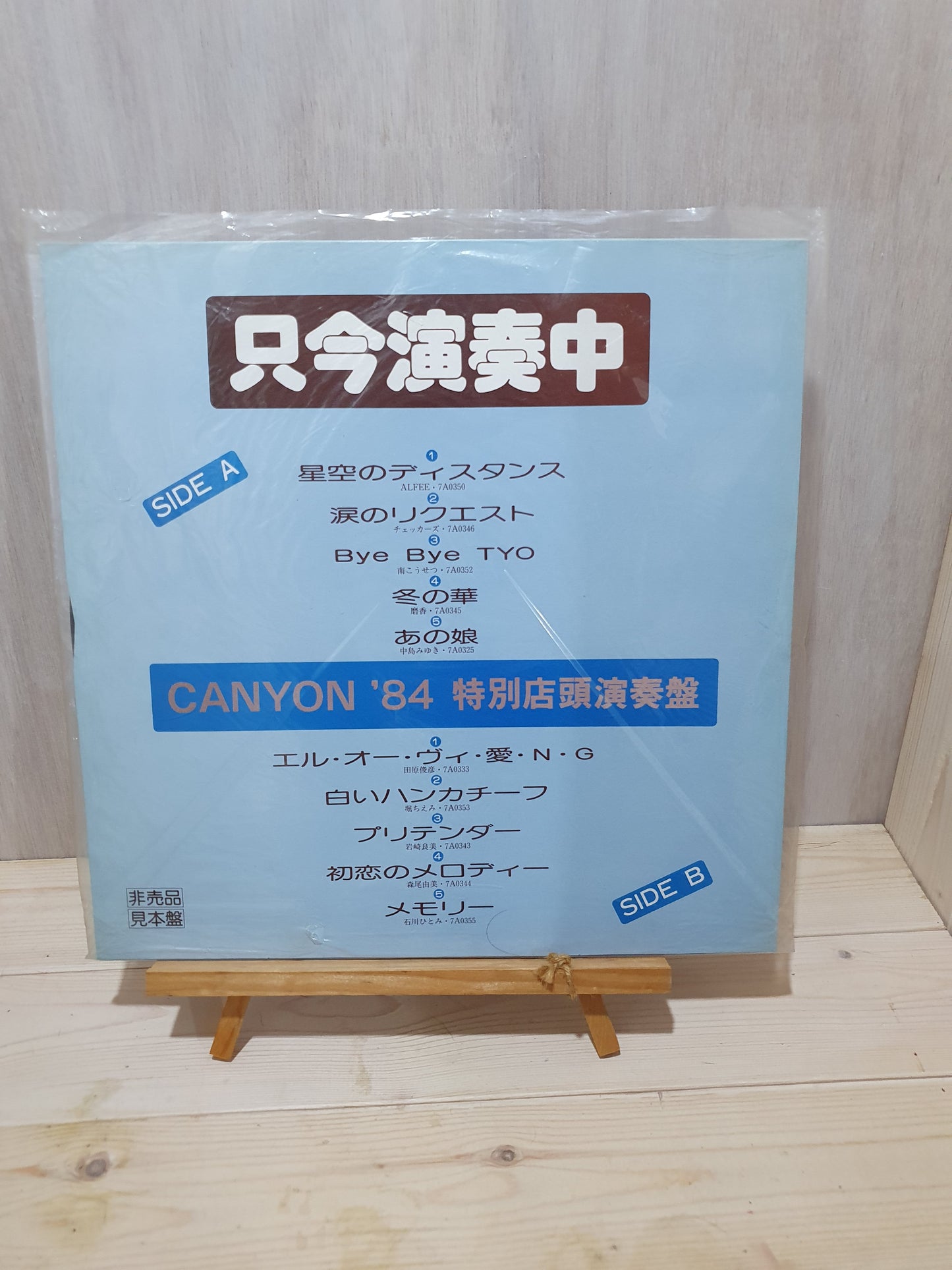Not for Sale / Promo Copy THE ALFEE "Hoshizora no Distance" Domestic 12-inch Record