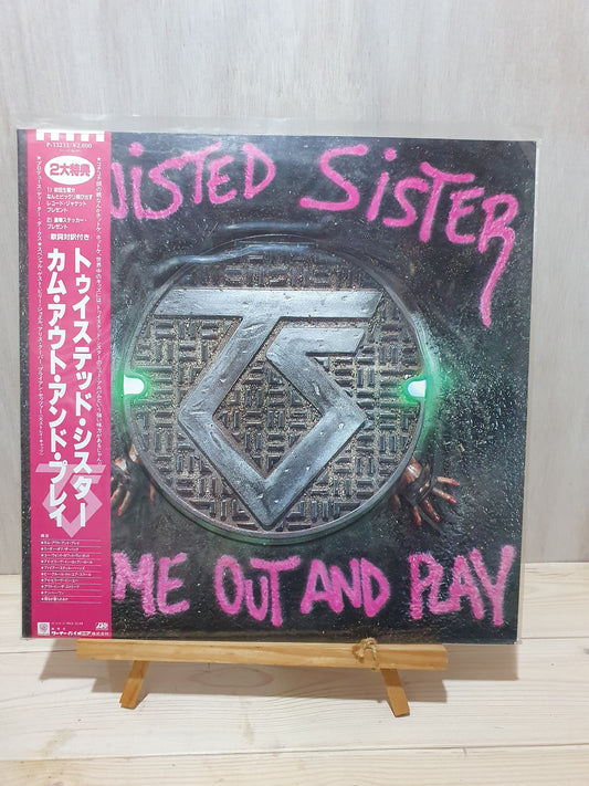 Twisted Sister Come Out and Play LP Record with Obi and Liner Notes