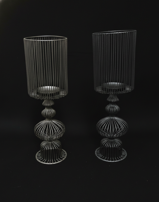 Vintage Candle Holder set. 2pcs